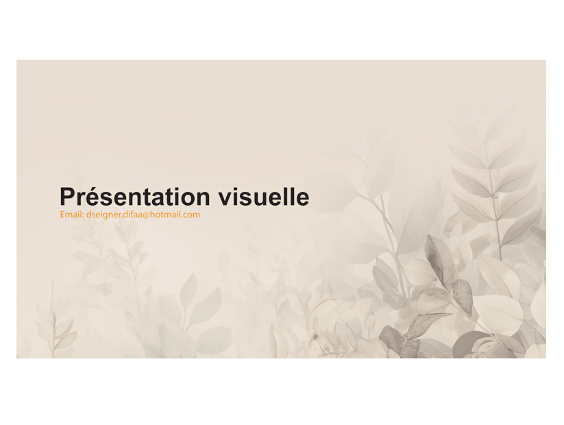 Présentation visuelle et dessins